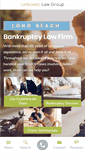 Mobile Screenshot of longbeachbankruptcylawyer.com